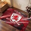 Tappeto in Velluto di Cristallo con Stampa del Middlesbrough Football Club, Comodo Assorbente d'Acqua Antiscivolo Tappeto per Pavimenti Interni