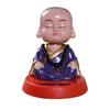 Solar Power Flip Flap Topf Schaukel Spielzeug Cartoon Mönch Figur Auto Ornament Dekor