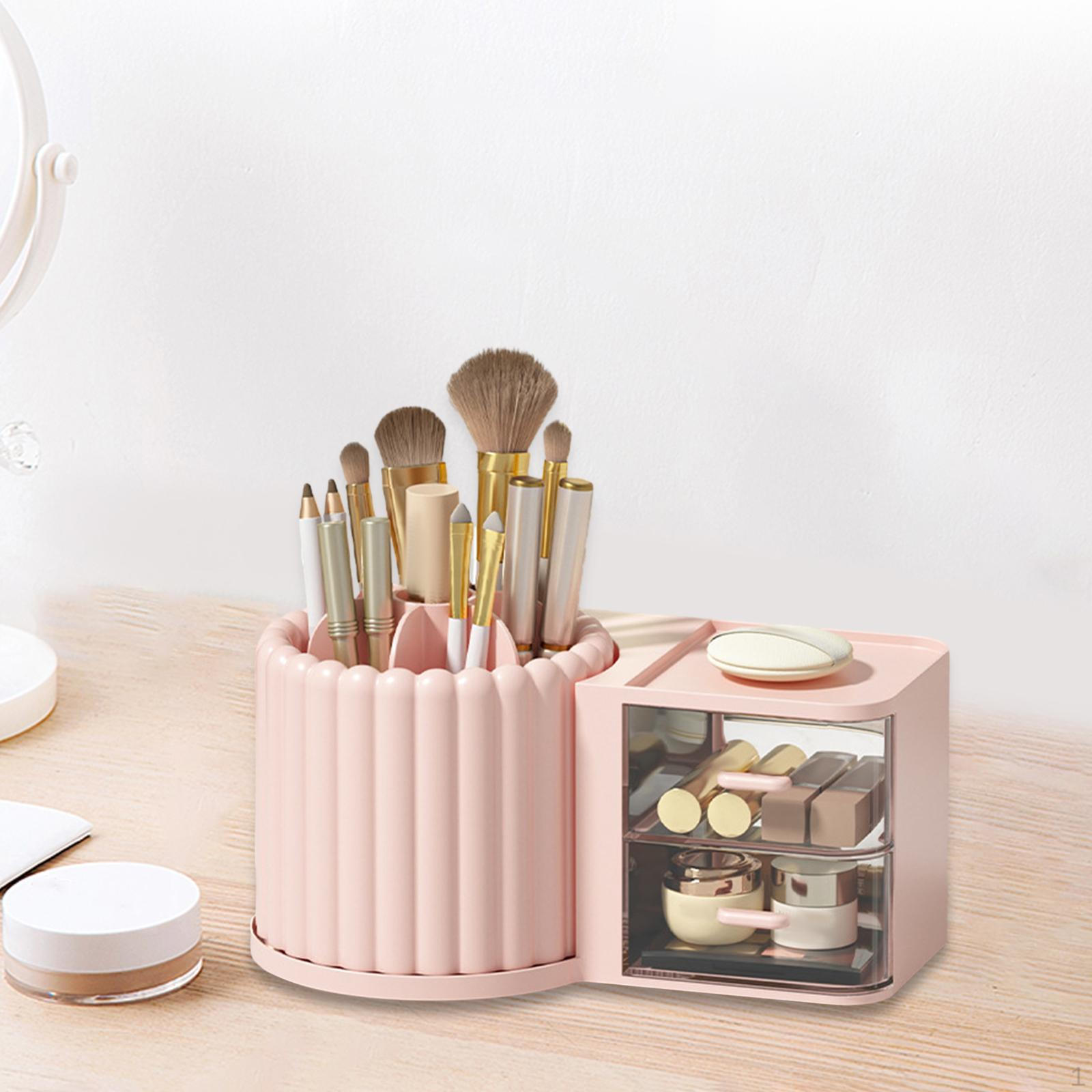 

Держатель для кистей для макияжа, органайзер для офисного стола, вращающийся ящик, настольная коробка, ручка