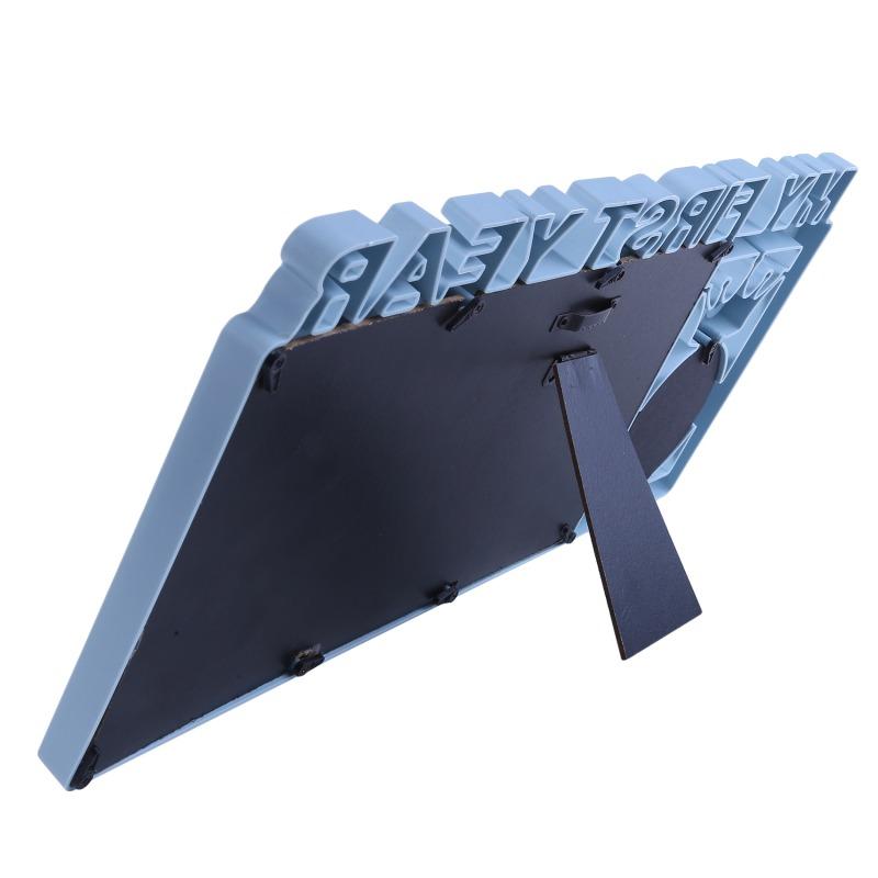 Minnesram för baby 0-12 månader Bilder Min Första År Fotoram Nyfödd Minnesgåvor Souvenirer Fotoram För Bebisar