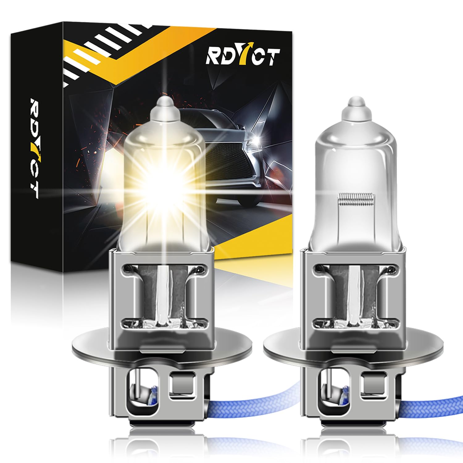 

H3 Halogen Bulb Fog Lamp 3200K Headlight/Fog H3 12V 55W Genuine Replacement 2 Pieces