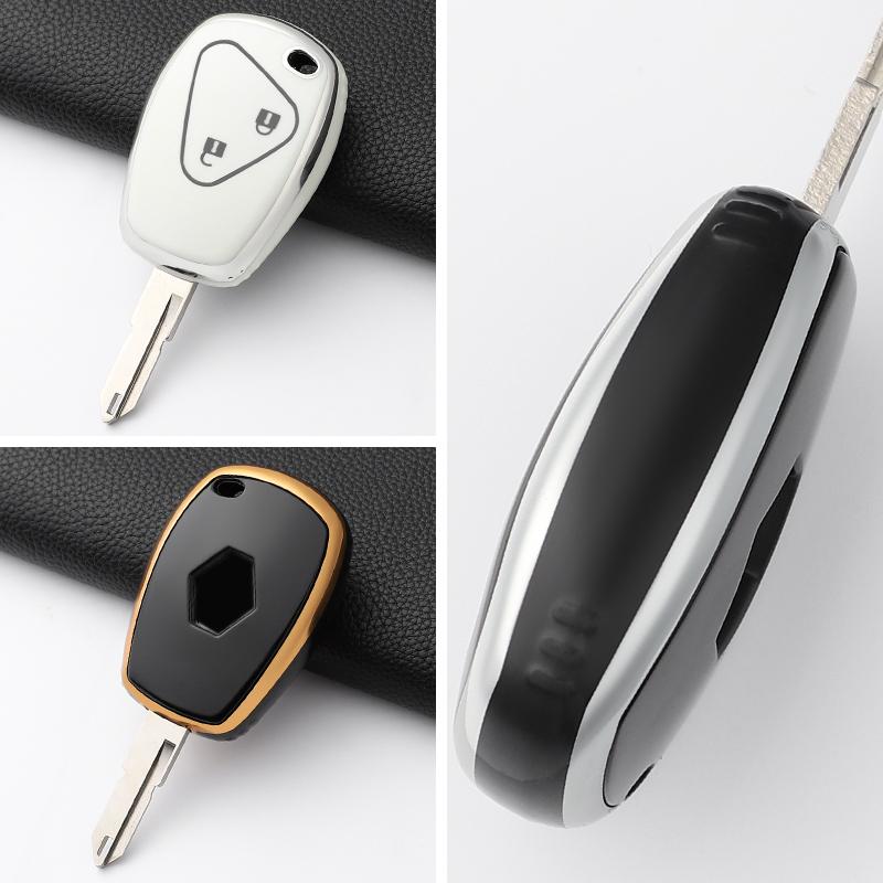 Fashion TPU Car Key Case Cover Shell Fob For Renault Megane Modus Espace Laguna Duster Logan DACIA Sandero Fluence Clio Kangoo