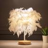 Table Lamp Light Luxury Bedside Lamp Night Light for Bedroom Living Room Party Wedding Decoration