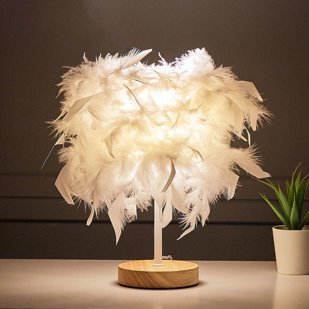 Table Lamp Light Luxury Bedside Lamp Night Light for Bedroom Living Room Party Wedding Decoration