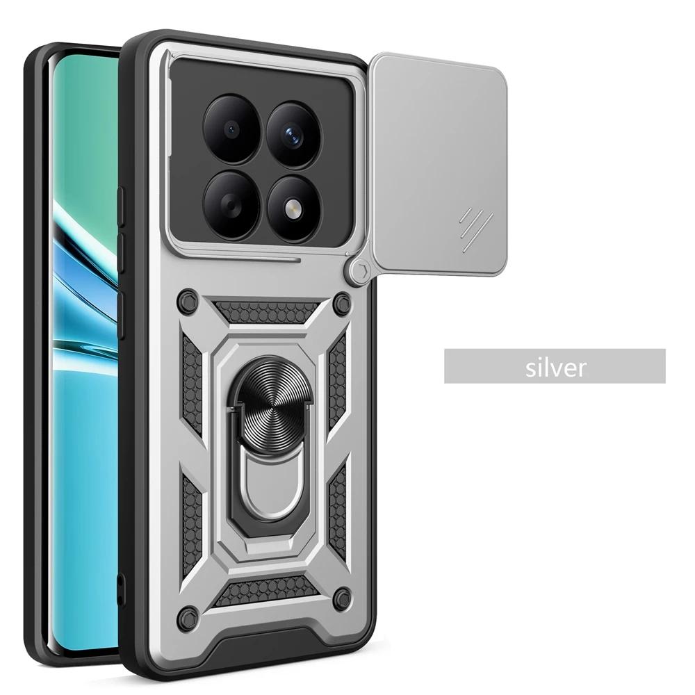 

For Xiaomi Poco M8 Pro Case Poco M8 Pro Phone Case Poco M8 Cover Magnetic Ring Holder Armor Slide Camera Protect Back Cover Poco M8 Pro