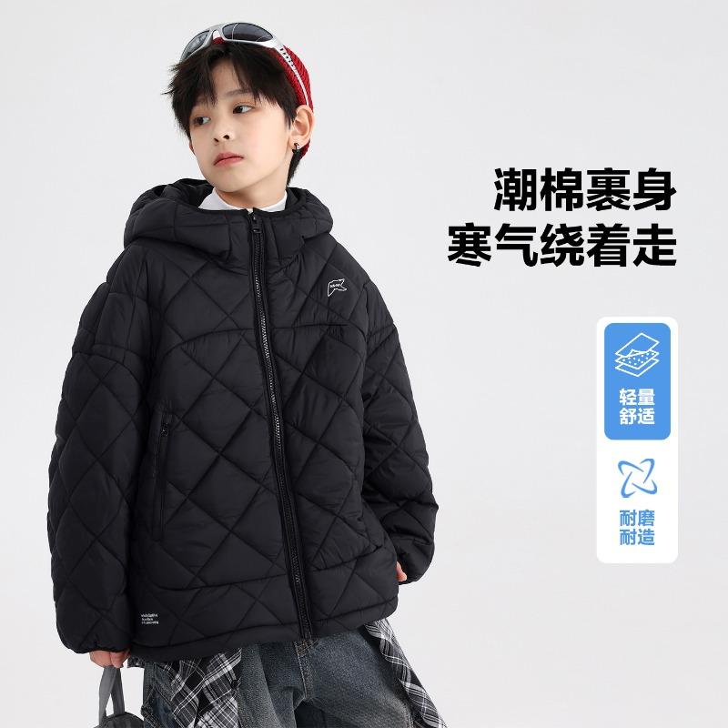 Boys' winter dopamine thickened cotton-padded clothes, the new junior high school children's winter clothes padded warm cotton-padded jacket