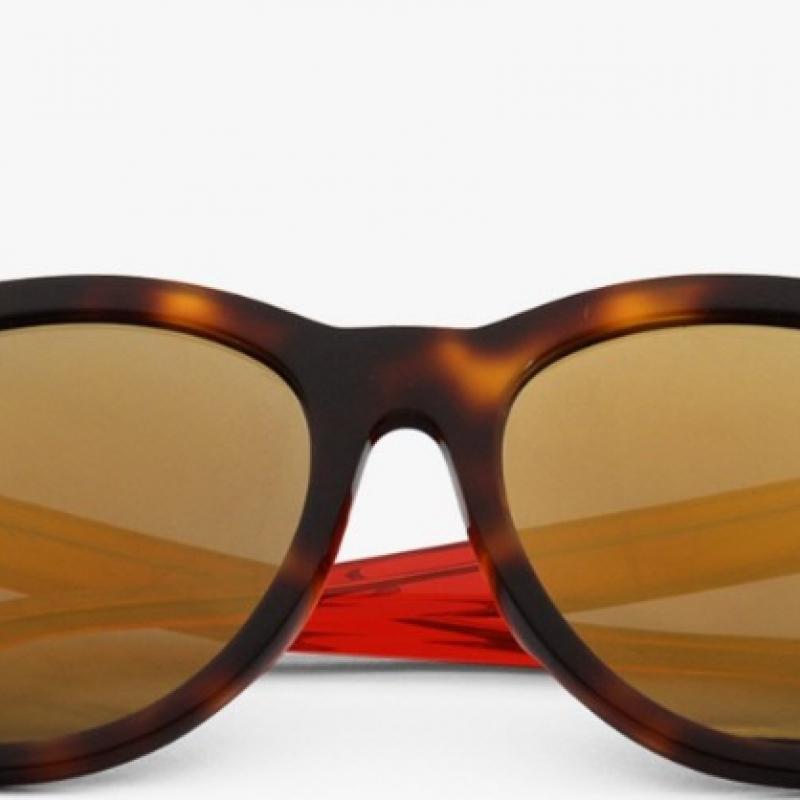 Puma Pu0089sk 003 Round Horn Rimmed Over Asian Fit Mirror Sunglasses