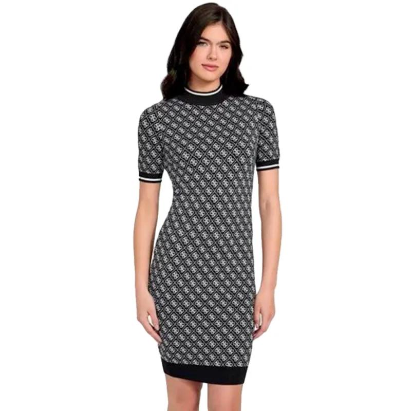 Guess Damen Blau Sweatshirtkleid Lise 4G Logo - Bild 4