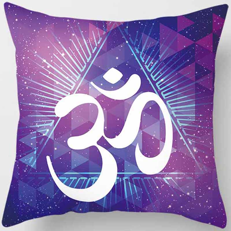 

Мандала таинственная ретро религиозная йога символ наволочка украшение дома Cojines Decorativos Para Poduszka 40x40cm