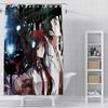 Anime Steins Gate Shower Curtain Waterproof Polyester Fabric Paint Colorful Bath Curtains Home Bathroom Decor Curtain With Hook