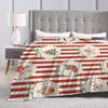 New Year Plaid & Pattern Flannel Blanket Winter Super Warm Bedding Throws for Kids Bedroom Street Trend Bedspread Sofa Bed Cover