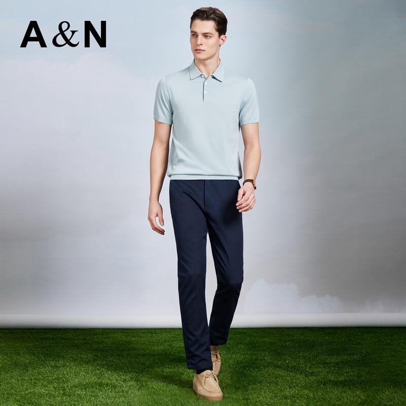 Men's Silk Blend Casual Polo Shirt