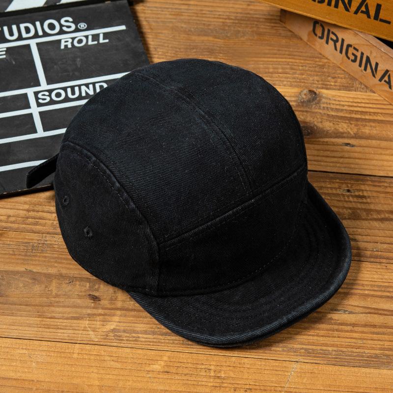 Japanese Retro Short Brim Heavy Industry Men'S Spring And Summer Washed Baseball Cap Tooling Style Color Matching Five-Piece Hat Tide Children