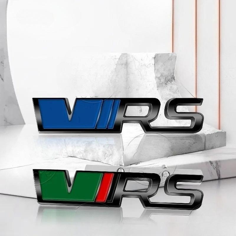 1pc Car Emblem VRS Logo Sticker For Octavia 2 3 Kamiq Kodiaq Karoq RS Superb Fabia Rapid Favorit VRS Emblem Badge Accessories