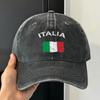 Vintage Italian Flag  Sun Baseball Cap  Unisex Unisex Print Trucker Hat Summer Casual Hunting Camping High Quality Snapback Cap