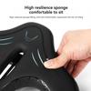 Adjustable Wide Bike Seat Comfortable Memory Foam Bicycle Saddle Shock Absorbing For Mountain Road City Stationary Exercise Bike