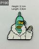 Neue Emaille Pin Bender Futurama  Metall Stecker Geschenk Geburtstag 1 Stück