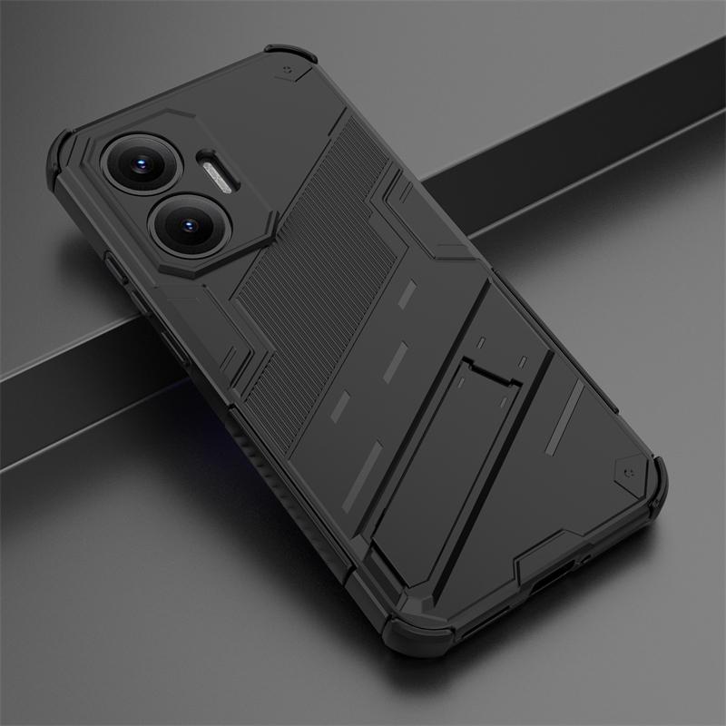 Phone Holder Case For Xiaomi Poco F7 Case Shockproof Anti-knock Armor Full Back Cover For Poco F7 Case For Poco F7 Ultra F7 Pro