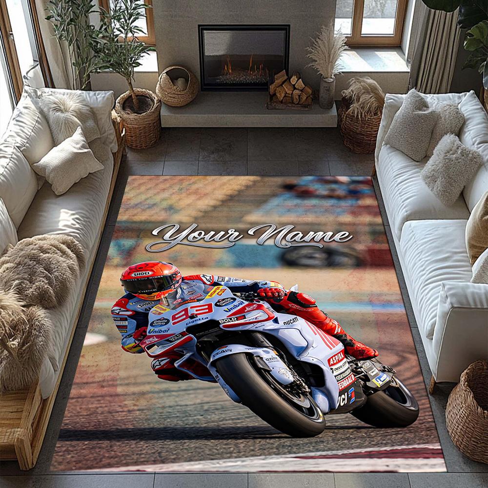 Jorge Lorenzo Personalized Text Floor Mat Suitable For Decorate Room Dormitory Playrooms Dining Room Antislip Rug Anime Office Decor
