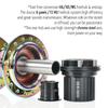 Koozer Xm490 Prok7 Cube  Micro Spline Mtb Hubs Rear Noisy 28 32 36 Holes 10X135 Qr 12X142 Thru Axle Microspline For 12V 12 Speed