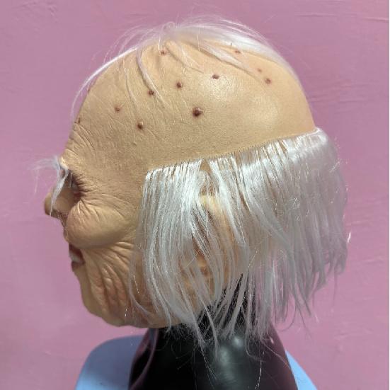Halloween zahnloser kahler alter Mann Horror Maske Latex Kopfbedeckung Kostümmaske kann beschriftet werden und besteht die Qualitätskontrolle