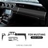 Real Carbon Fiber Dashboard Trim Panel for Ford Mustang 2015-2023 Interior