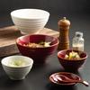 Lingying Hat Bowl Japanese-Style Ceramic Bowl New Household Rice Bowl Instant Noodle Bowl Premium Dessert Sugar Water Bowl