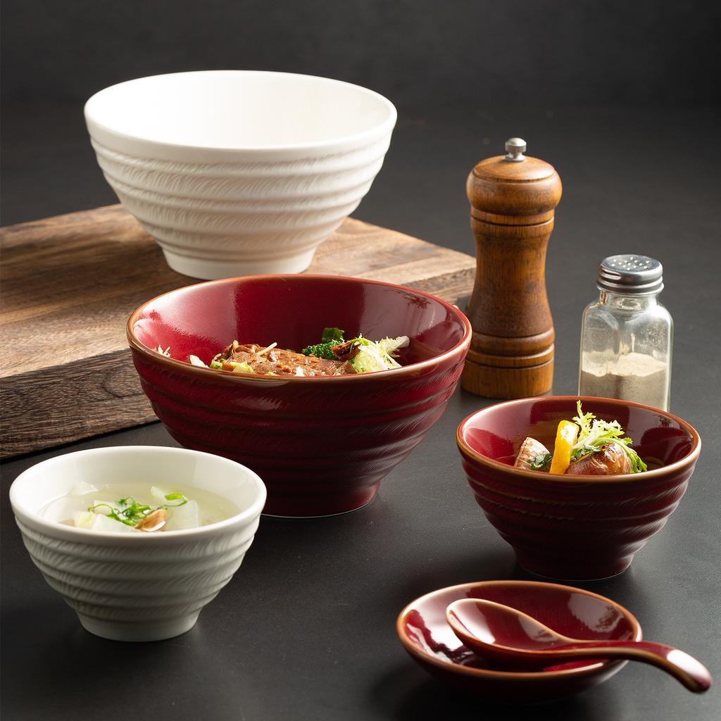 Lingying Hat Bowl Japanese-Style Ceramic Bowl New Household Rice Bowl Instant Noodle Bowl Premium Dessert Sugar Water Bowl