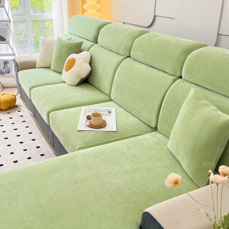 Universal Non-Slip Chenille Sofa Cover - Thick & Cozy for Winter 2024