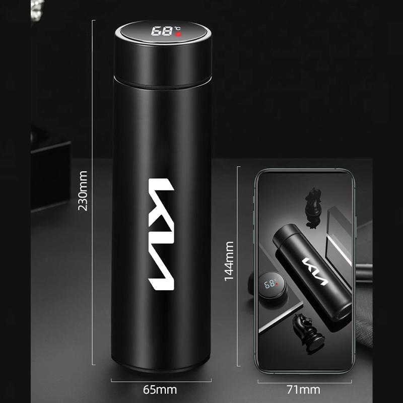 Car Insulated Cup 500ml Water Cup Coffee Tea Thermos For Kia KN GT-Line Sportage Ceed Rio Picanto Sorento Soul Cerato Venga kxnhz00