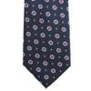 Brand Made In Kyoto Jacquard Fine Embroidery [Michiko London] Necktie, Japan, 100% Silk, Weave, Pattern, (C Pattern Navy)