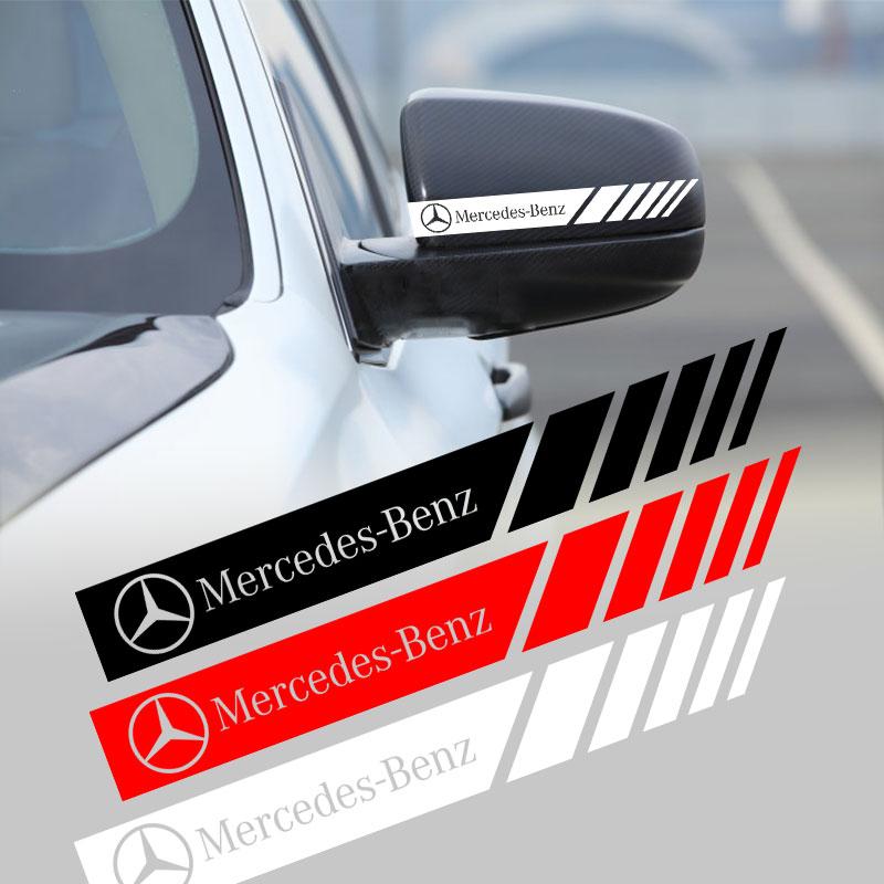 Samolepka pruh na boční zrcátko auta Karoserie vozidla Pro Mercedes Benz AMG W212 W205 W246 W177 W176 W213 GLC GLE GLS ML Vítejte Laserová projekce