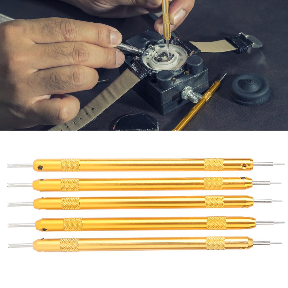 5pcs Aluminum Steel Watch Band Strap Link Pin Spring Bar Remover Watch Repairing Tool