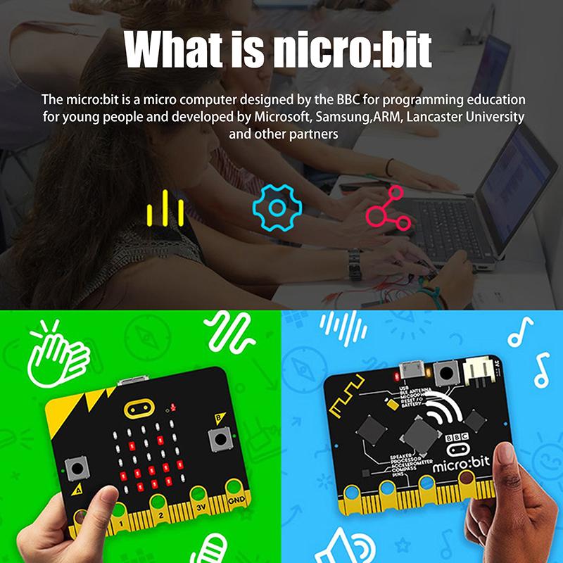 Micro:Bit V2 Micro Bit Go Edition Bbc Microbit Pro Děti Kutilská Vývojová Deska Bbc Microbit V2.0Deska