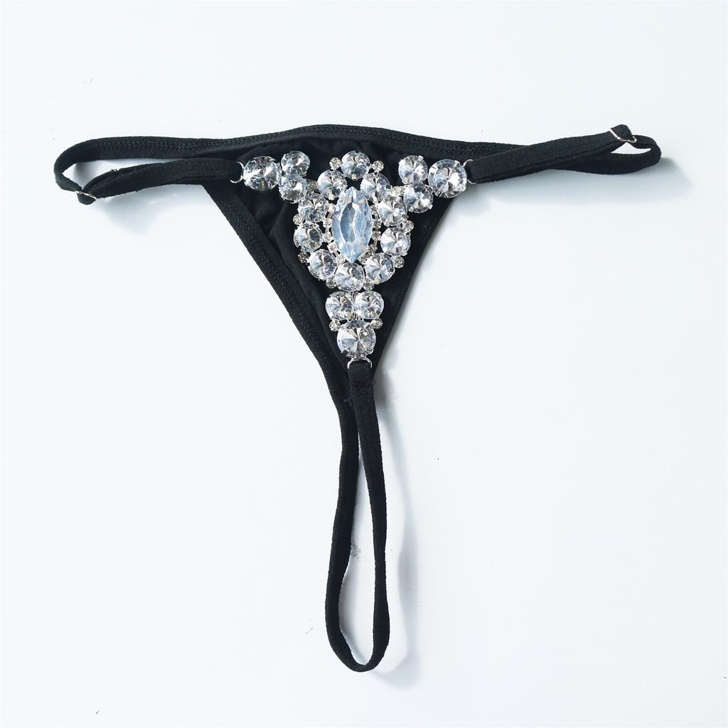 European And American Fashion Beach Sexy Claw Chain Rhinestone Waist Chain Nightclub Party Panties Thong Women'S Body Chian