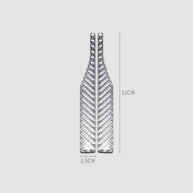2-Pack Car Rearview Mirror Anti-Collision Strips, Reversing Mirror Anti-Scratch Strips, Universal Car Stickers