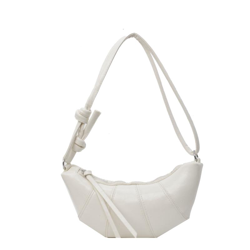 

Блестящие серебряные сумки на плечо в форме рога для женщин, простые, универсальные, супер крутые, индивидуальные сумки через плечо