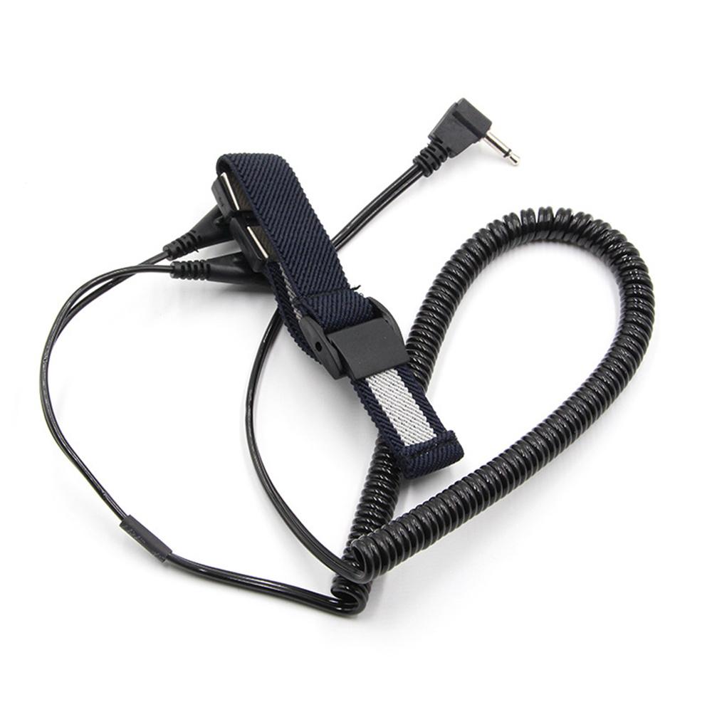 Dual-Circuit Anti-Static Wrist Strap Discharge Cable Wristband Wrist Strap