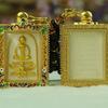 Phra Somdej Buddha Thai Amulett Halsband Hänge Retro Vintage Skyddande Charm Talisman Kraftfull Rikedom Framgång Hälsa Lycka Smycken Thailand Reproduktion