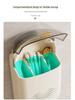 Wall-Mounted Plastic Kitchen Storage Rack - Chopstick & Spoon Holder with Drainage