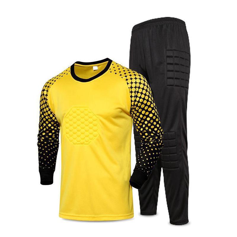 Football Jersey Goalkeeper Goalkeeper Jersey Set Adult Children Long-sleeved Gantry Game Training Jersey Wholesale Foreign Trade