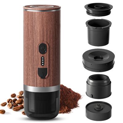 Bärbar elektrisk espressokaffemaskin sladdlös uppvärmning 3oz enkelportion minikaffebryggare med