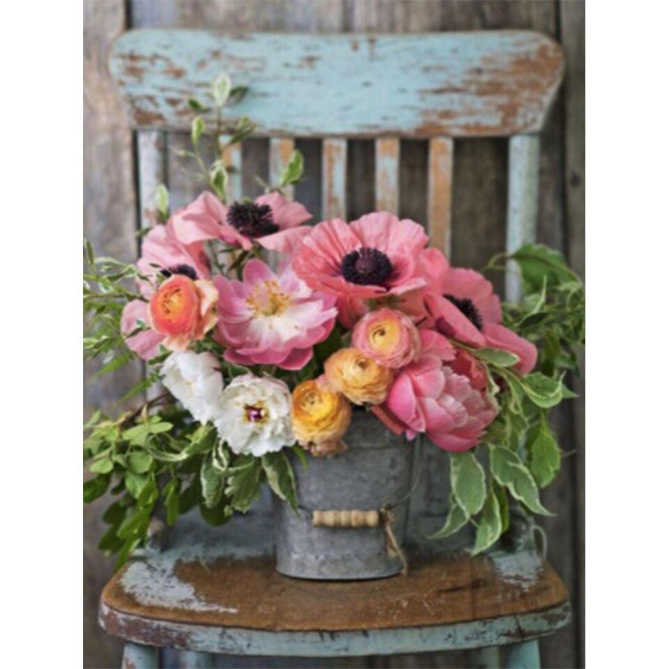 5D Diamond Painting Beautiful Flower Rhinestone Picture Kit Full Diamond Embroidery Mosaic Gift DIY Home Decoration