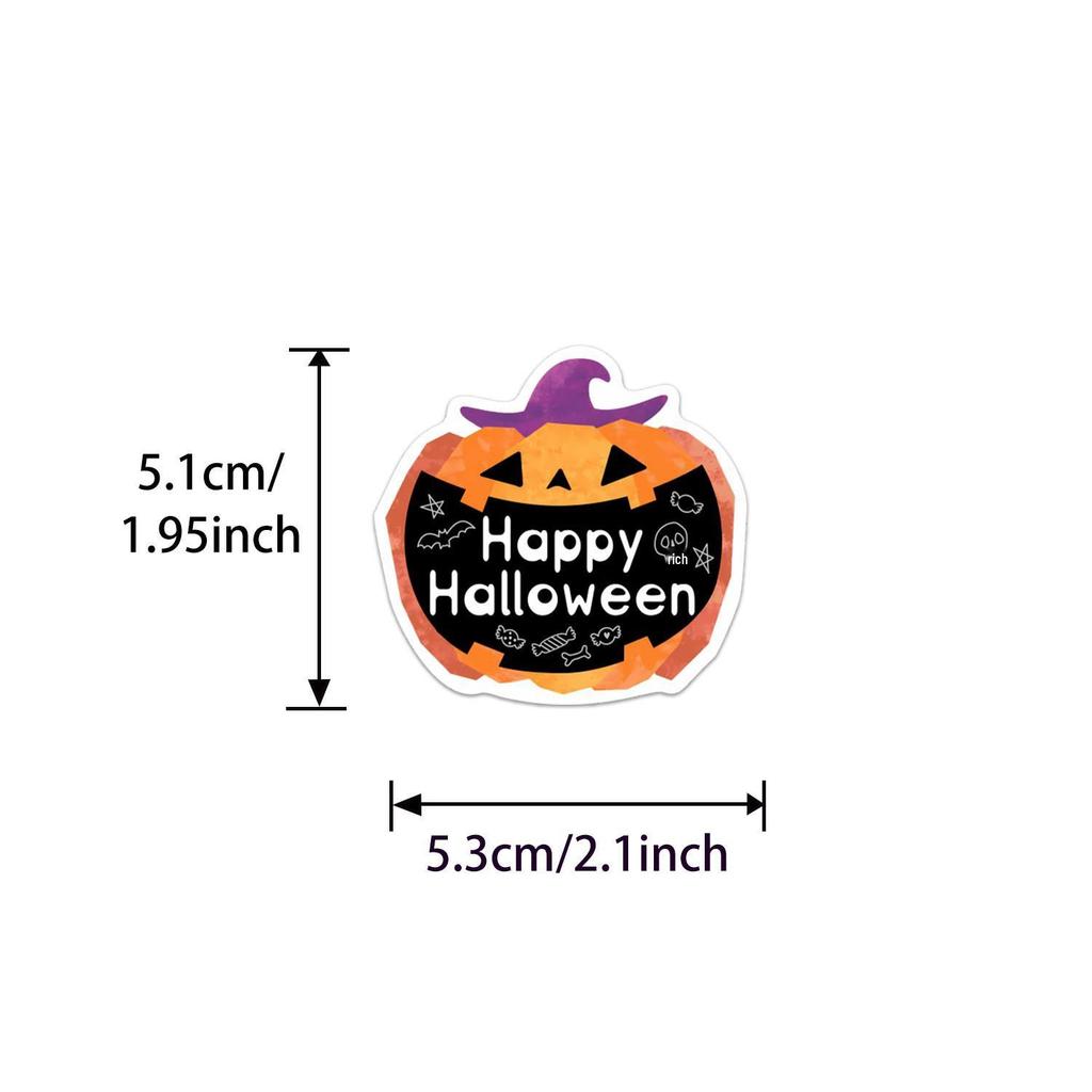 50 Halloween Horror Graffiti Stickers for DIY Decoration - Perfect for Phone Cases, Suitcases, Water Cups, and Desktops.