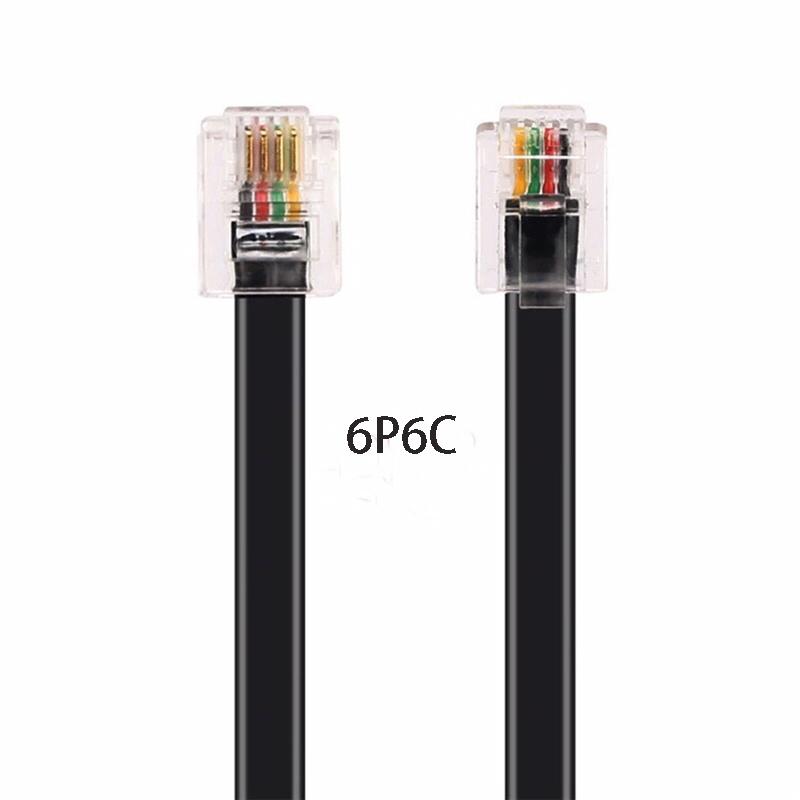 6P6C Telefonkabel Reines Kupfer 6-adrig 6P6C RJ11 RJ12 für Telefon Audio Signalleitung Automobil Verstärker Kabel Verlängerungskabel