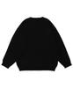 WEGO New Jack Jacquard Knit Pullover Oversized Casual Size Black Men's Top, Unisex, Silhouette, Spring/Autumn/Winter Streetwear, Gift, L,