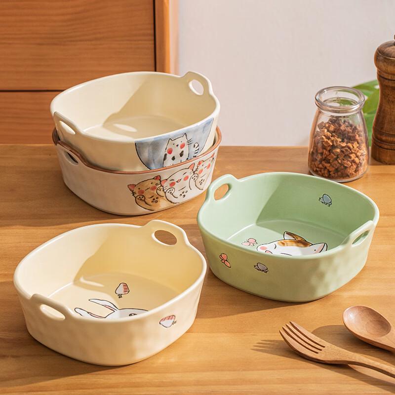 abay Japanese Lucky Cat Ceramic Soup Bowl