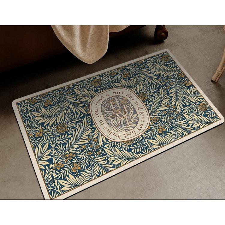 

Коврик для ванной в стиле ретро, быстросохнущий, противоскользящий, устойчивый к грязи и износу 40 * 60cm