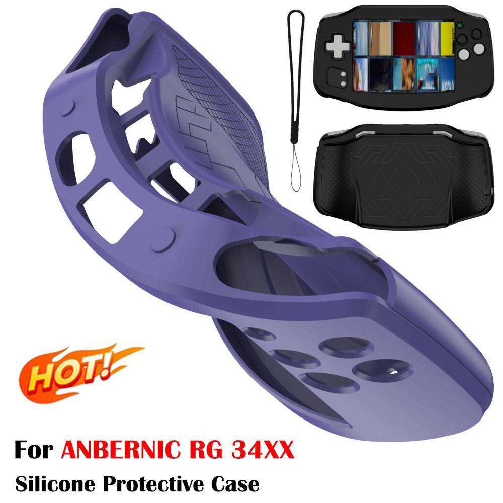 Non-slip Gaming Handhelds Protective Cover Silicone Game Accessories for ANBERNIC RG 34XX