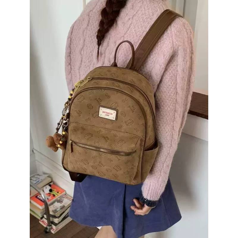 Cat Anime Backpack With Pu Material For Casual Daily Use And Storage